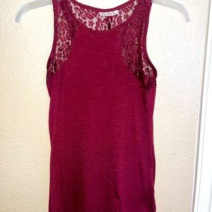 Maroon Tank Top Blouse